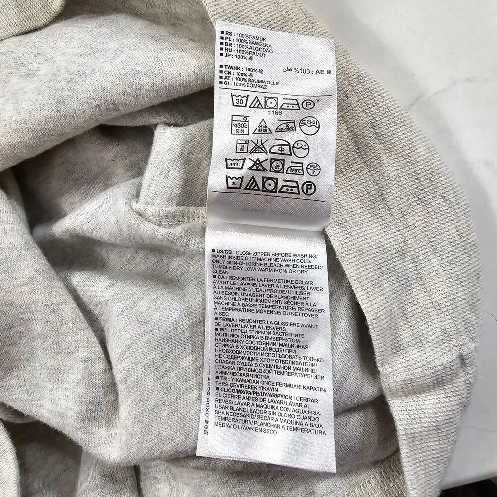 Banana Republic 100% Cotton Gray 1/4 Zip Knit Pullover Mens Sz XL Classic Preppy